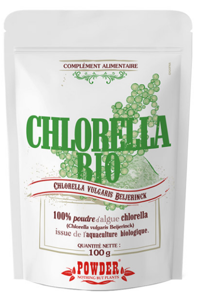 Chlorella bio en poudre